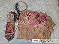 Pink passion fringe purse set