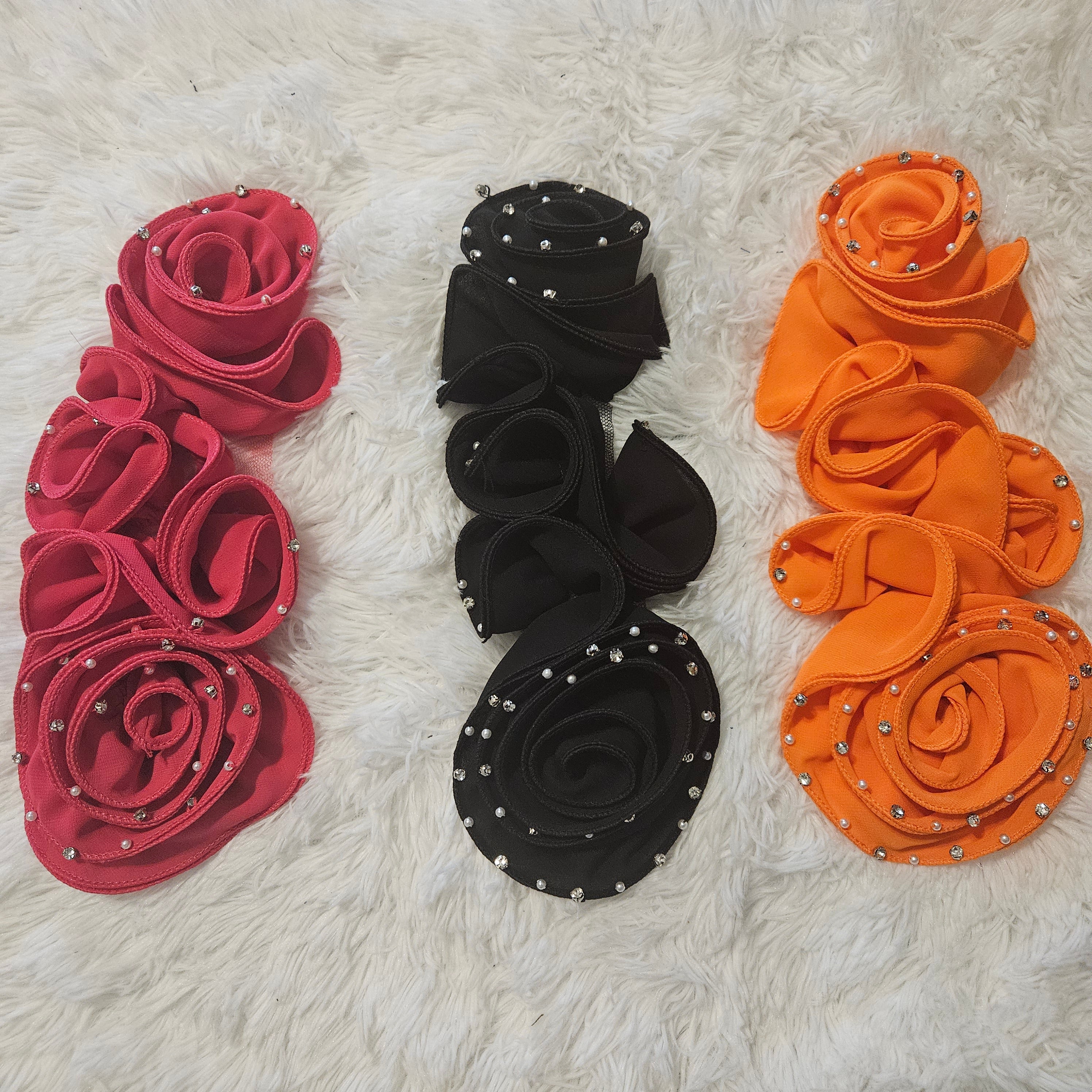 Ribbon flowers